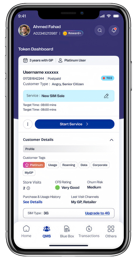 English myGP service-agent dashboard