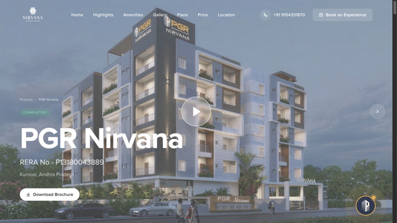 PGR Infra property detail page